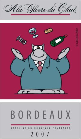 Photo d'une bouteille de À la Gloire du Chat Bordeaux