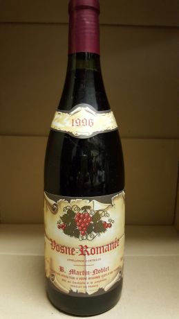 Photo d'une bouteille de B. Martin-Noblet, Vosne-Romanée Vosne-Romanée