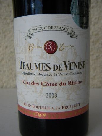 Photo d'une bouteille de Balma Venitia Beaumes-de-Venise