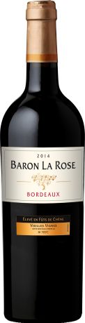 Photo d'une bouteille de Baron la Rose Bordeaux