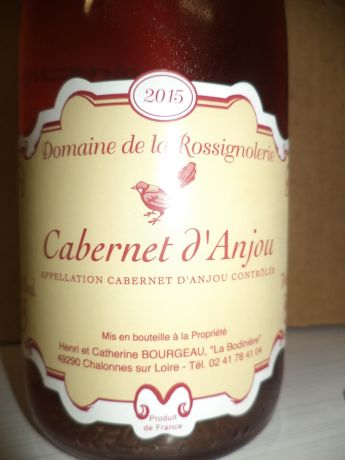 Photo d'une bouteille de Domaine de la Rossignolerie Cabernet-d'Anjou