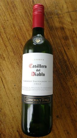 Photo d'une bouteille de Casillero del diablo Vin du Chili