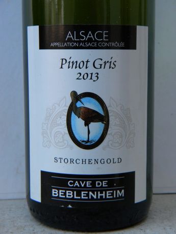 Photo d'une bouteille de Cave de Beblenheim Alsace Pinot-Gris