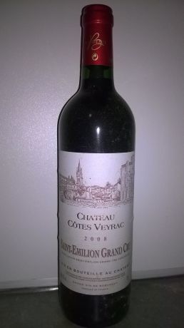Photo d'une bouteille de Château Côtes Veyrac Saint-Emilion-Grand-Cru