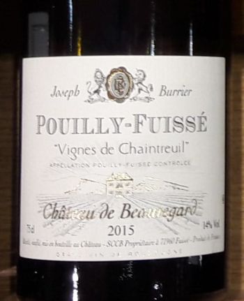 Photo d'une bouteille de Château de Beauregard Pouilly-Fuissé