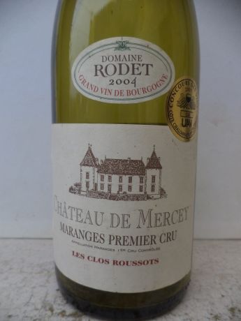 Photo d'une bouteille de Château de Mercey Domaine Rodet Maranges-Premier-Cru