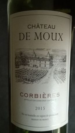 Photo d'une bouteille de Château de Moux Corbières