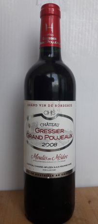Photo d'une bouteille de Château Gressier Grand Poujeaux Moulis-en-Médoc