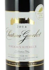 Photo d'une bouteille de Château Guichot Bordeaux-supérieur
