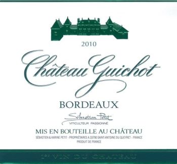 Photo d'une bouteille de Château Guichot Bordeaux-Sec