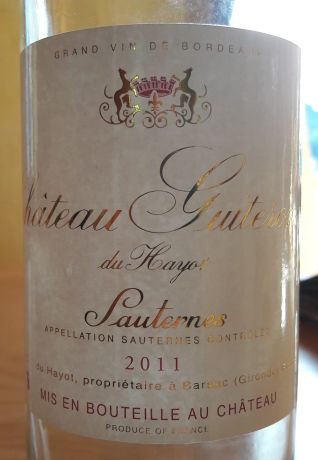 Photo d'une bouteille de Château Guiteronde du Hayot Sauternes