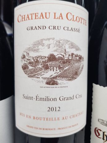 Photo d'une bouteille de Château la Clotte Saint-Emilion-Grand-Cru