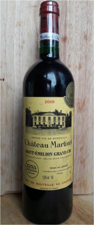 Photo d'une bouteille de Château Martinet Saint-Emilion-Grand-Cru