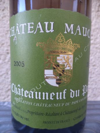 Photo d'une bouteille de Château Maucoil Châteauneuf-du-Pape