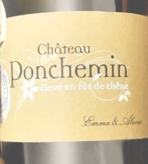 Photo d'une bouteille de Château Ponchemin Bordeaux