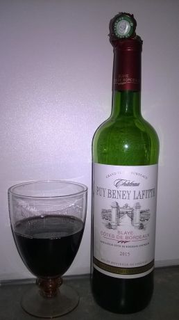 Photo d'une bouteille de Château Puy Beney Lafitte Blaye-Côtes-de-Bordeaux