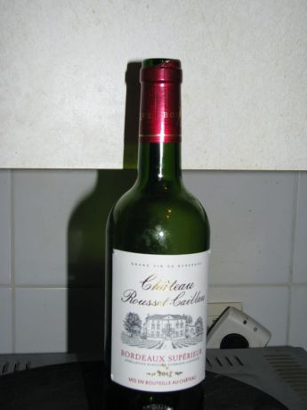 Photo d'une bouteille de Château Rousset-Caillau Bordeaux-supérieur