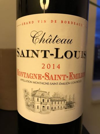 Photo d'une bouteille de Chateau Saint-Louis Montagne-Saint-Emilion