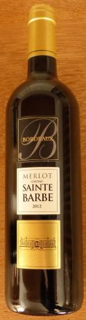 Photo d'une bouteille de Merlot Château Sainte-Barbe Bordeaux
