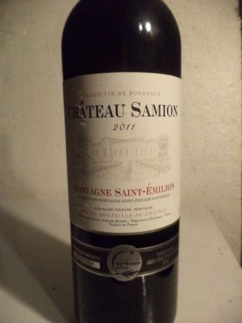 Photo d'une bouteille de Château Samion Montagne-Saint-Emilion