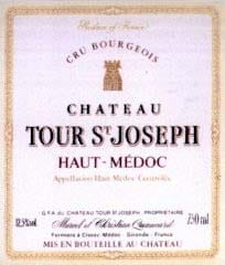 Photo d'une bouteille de Chateau Tour St Joseph Haut-Médoc