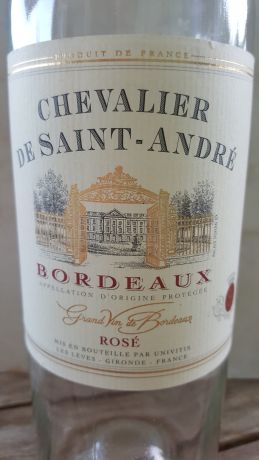 Photo d'une bouteille de Chevalier de Saint-André Bordeaux-Rosé