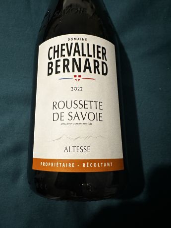 Photo d'une bouteille de Chevallier-Bernard Roussette-de-Savoie