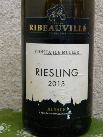 Photo d'une bouteille de Constance Muller Alsace Riesling