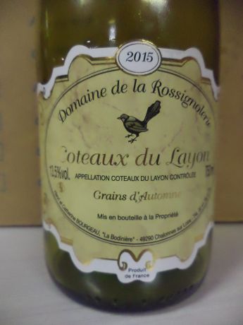 Photo d'une bouteille de Domaine de la Rossignolerie Coteaux-du-Layon