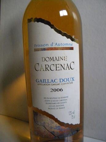 Photo d'une bouteille de Domaine Carcenac Gaillac