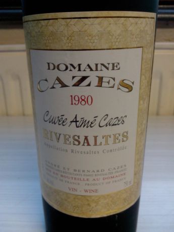 Photo d'une bouteille de Domaine Cazes Rivesaltes