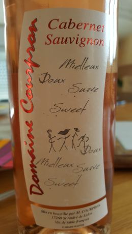Photo d'une bouteille de Domaine Courpron, Cabernet Sauvignon Rosé Vin de pays Charentais