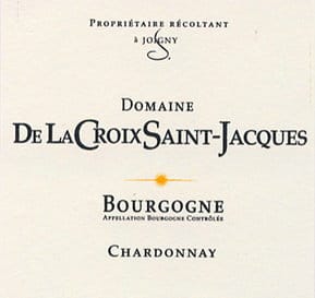 Photo d'une bouteille de Domaine de la Croix Saint-Jacques Bourgogne