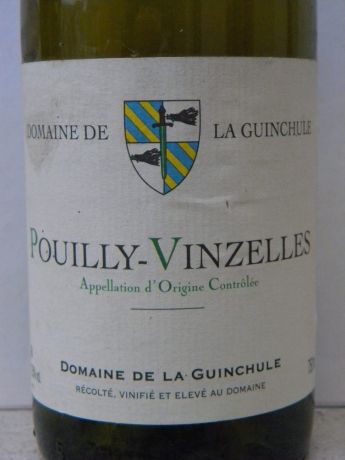 Photo d'une bouteille de domaine de la Guinchule Pouilly-Vinzelles