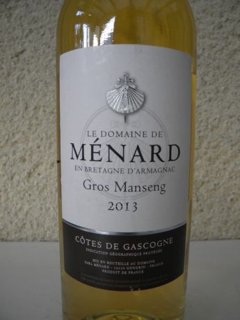 Photo d'une bouteille de Domaine de Ménard Vin de pays des Côtes de Gascogne