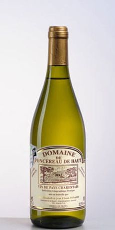 Photo d'une bouteille de Domaine de Poncereau de Haut Vin de pays Charentais