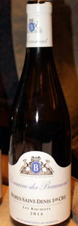 Photo d'une bouteille de Domaine des Beaumont Morey-Saint-Denis-Premier-Cru
