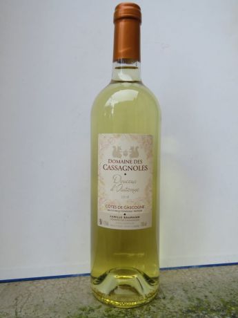 Photo d'une bouteille de Domaine des Cassagnoles Vin de pays des Côtes de Gascogne