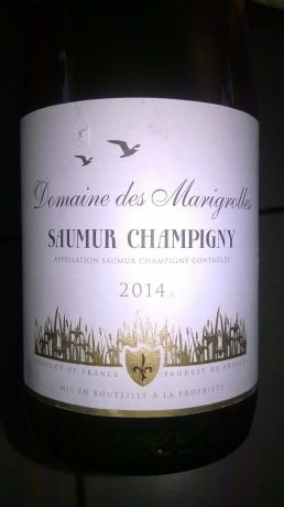 Photo d'une bouteille de Domaine des Marigrolles Saumur-Champigny