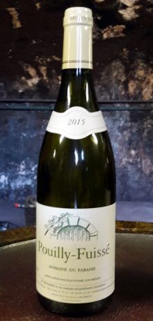 Photo d'une bouteille de Domaine du Paradis Pouilly-Fuissé