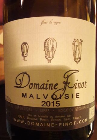 Photo d'une bouteille de Domaine Finot Vin de Pays de l'Isère