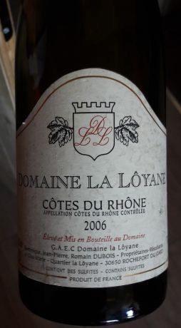 Photo d'une bouteille de Domaine la Lôyane Côtes-du-Rhône