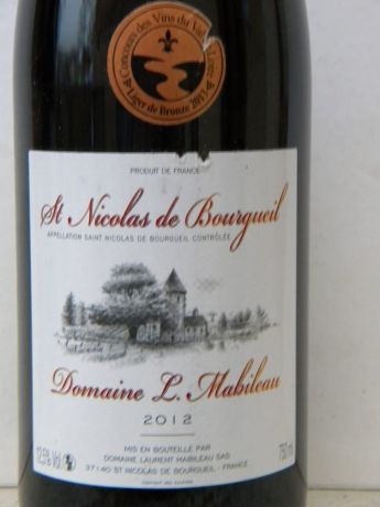 Photo d'une bouteille de Domaine Laurent Mabileau Saint-Nicolas-de-Bourgueil