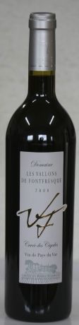 Photo d'une bouteille de Domaine les Vallons de Fontfresque Vin de pays du Var