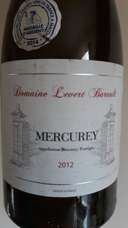 Photo d'une bouteille de Domaine Levert-Barault Mercurey