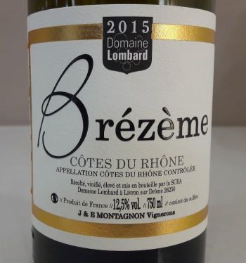 Photo d'une bouteille de Domaine Lombard Côtes-du-Rhône