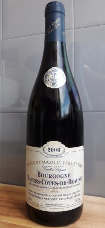 Photo d'une bouteille de Domaine Mazilly Père et Fils Bourgogne-Hautes-Côtes-de-Beaune