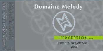 Photo d'une bouteille de Domaine Melody Crozes-Hermitage