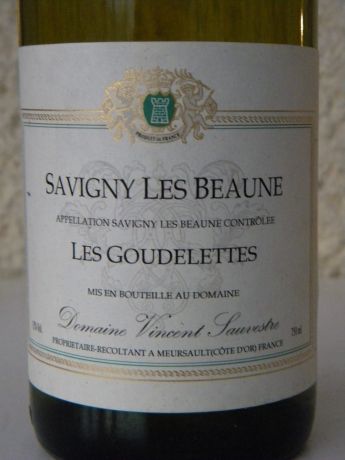Photo d'une bouteille de Domaine Vincent Sauvestre Savigny-lès-Beaune