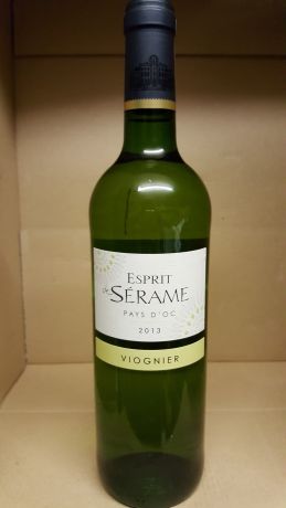Photo d'une bouteille de Esprit de Sérame Vin de pays d'Oc